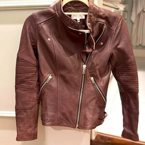 Reiss Leather Moto Jacket